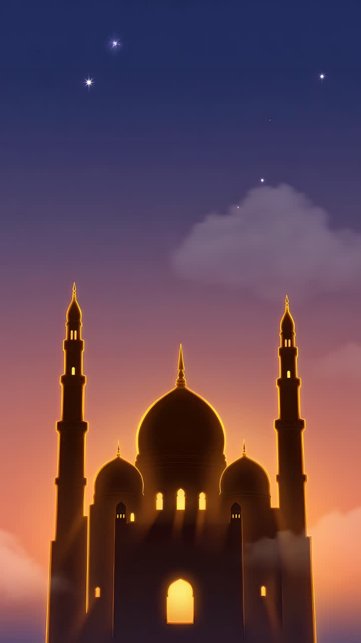 Eid al-Adha Moschea Sfondo islamico 4K