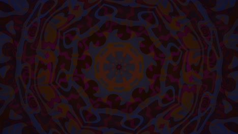 loopable mesmerizing red and blue abstract mandala background – a transcendental kaleidoscope of flowing shapes and infinite symmetry