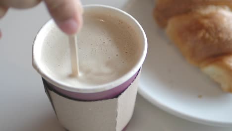 coffee and croissant