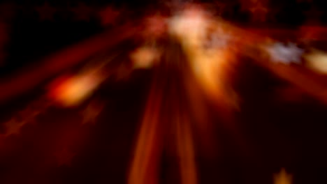 bokeh en el fondo en forma de muchas estrellas