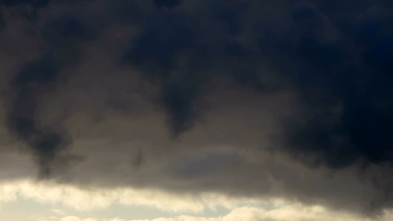 어두운 폭풍과 극적인 폭풍 구름 영역 배경, 타임 라프스, 일몰에 열대 폭풍, 태풍 구름, 타임 래프스 4k