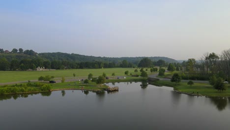 fishing pond located at clarksville marina in clarksville tennessee