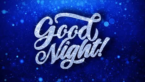 good night glitter graphic design