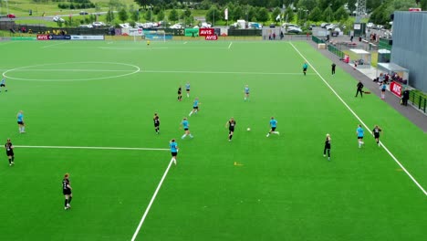 women football team fun tournament at soccer stadium in reykjavík, reycup international