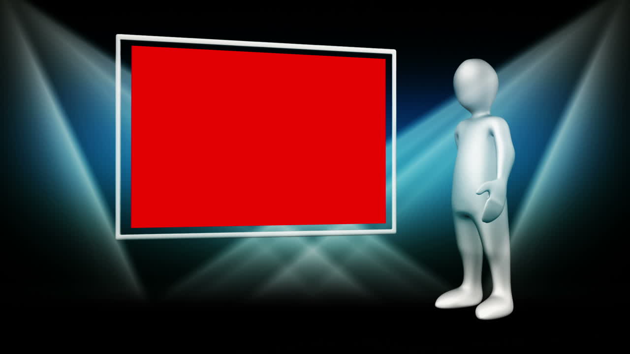 색의 인간 형상을 가진 복사 공간