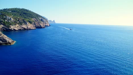 beautiful view of  ibiza coast 4k