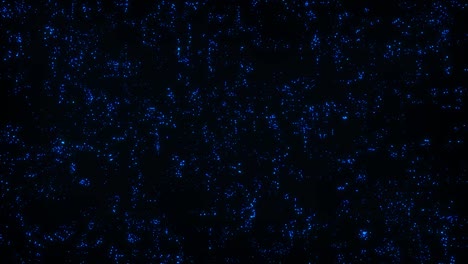 abstract dots background. blue illuminated particles. depth of field. abstract lighting, dust, particle and glare on a dark background. futuristic technology. bokeh. 3d loop animation, vj, 4k