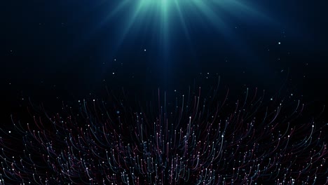 Particles dust abstract light bokeh motion titles cinematic background loop