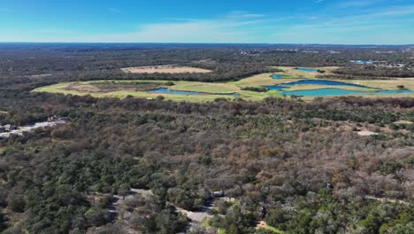 wooded forests and wetlands in west texas, united states