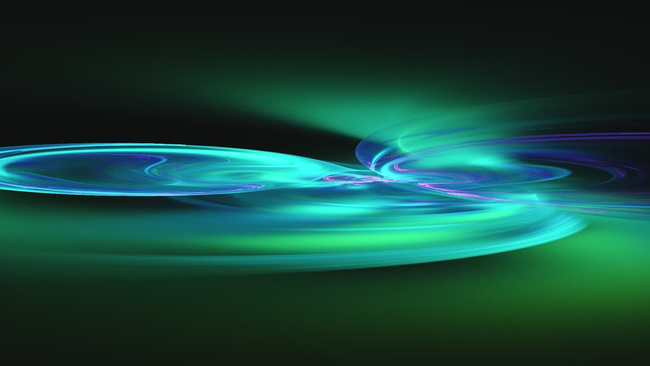 주위를 회전하는 녹색과 보라색의 원활한 루핑 회전 컬러 휠 라인