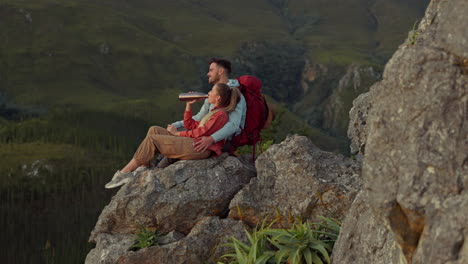 hiking, mountain and drinking water