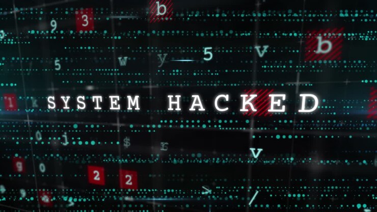 Animazione dell'elaborazione dati su sfondo nero