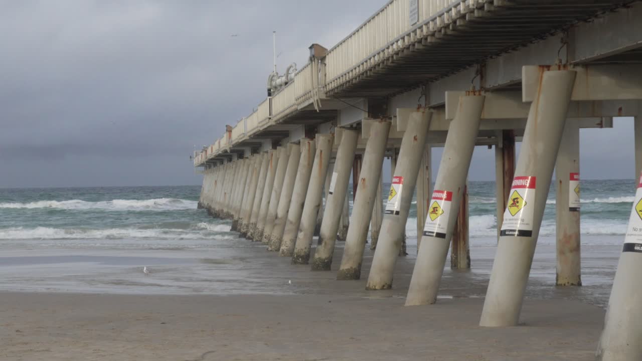 Stormy Day at the Beach Pier