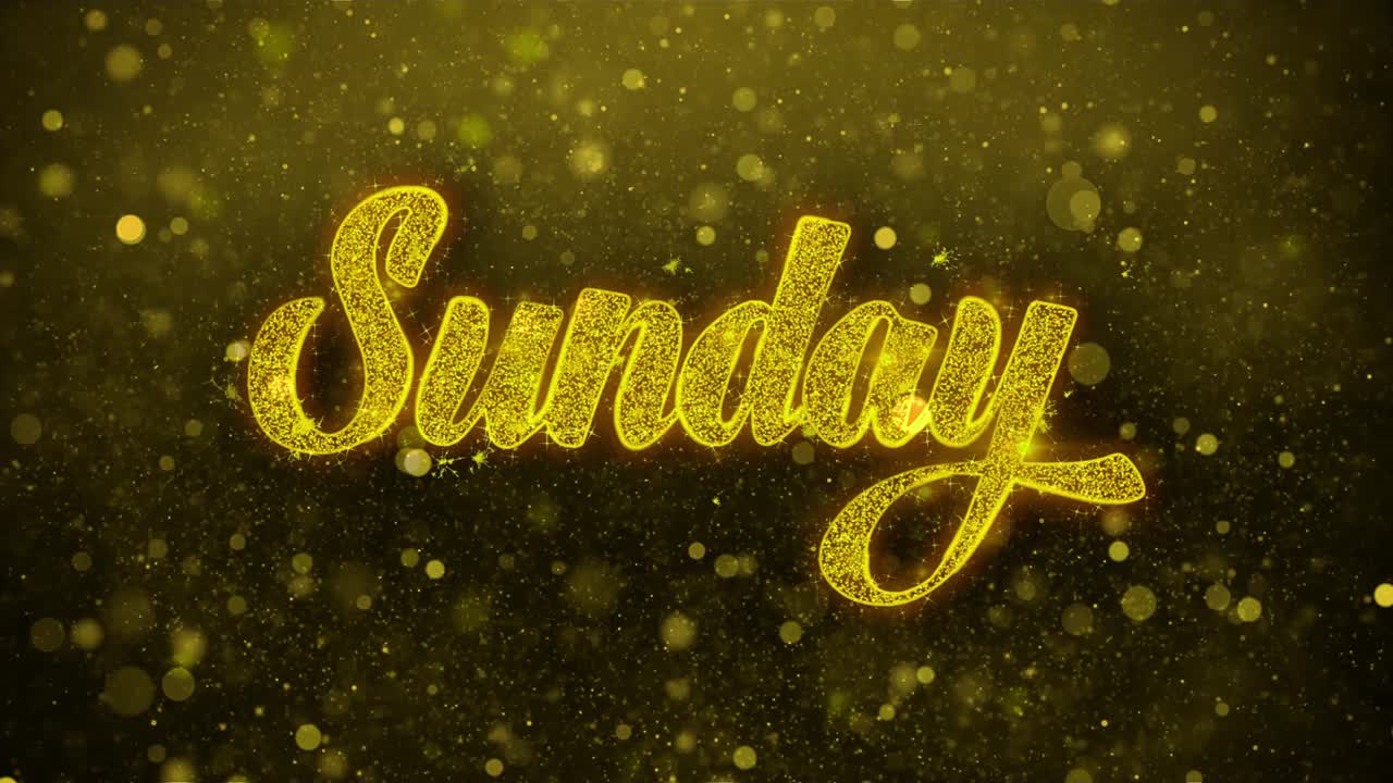 Glittering Sunday Text