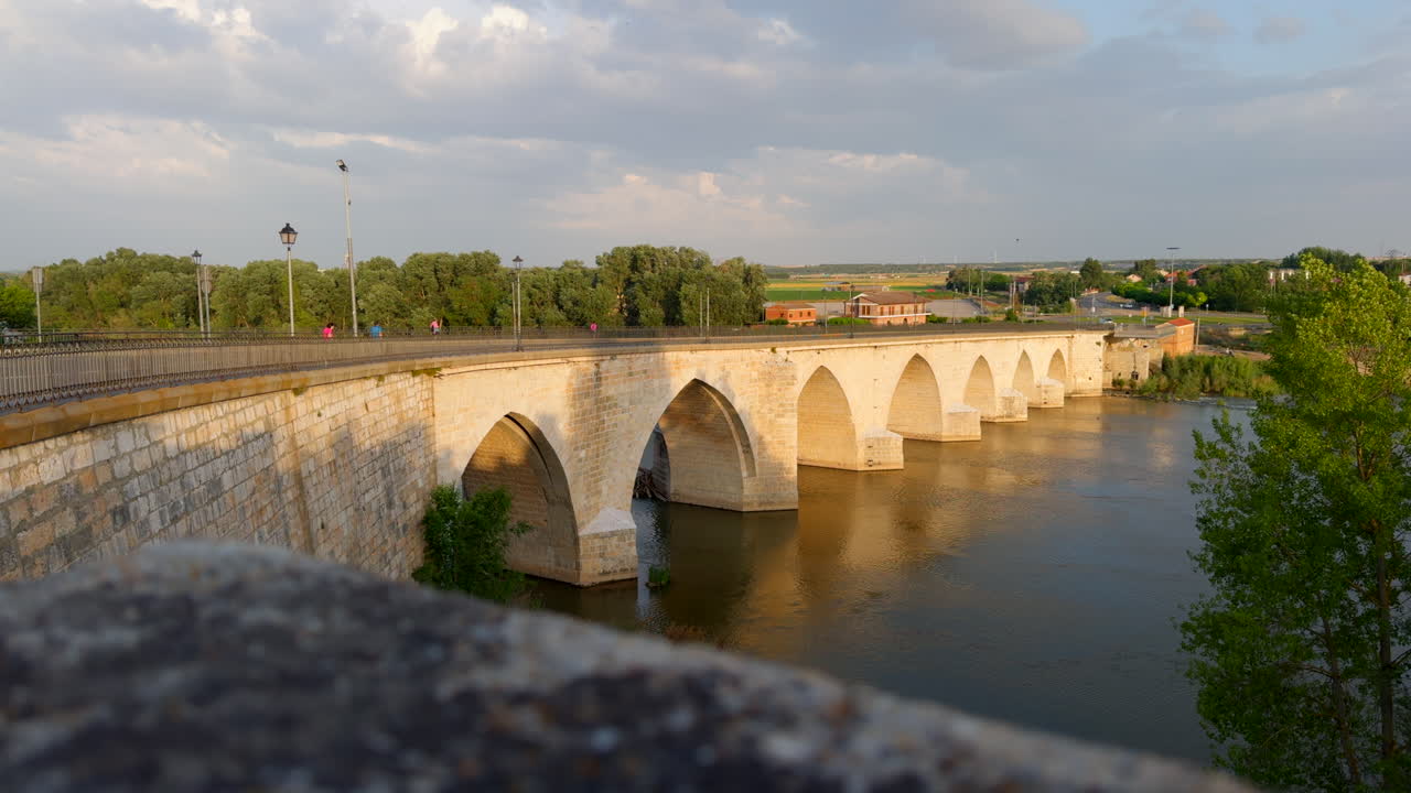 Medieval bridge over the river