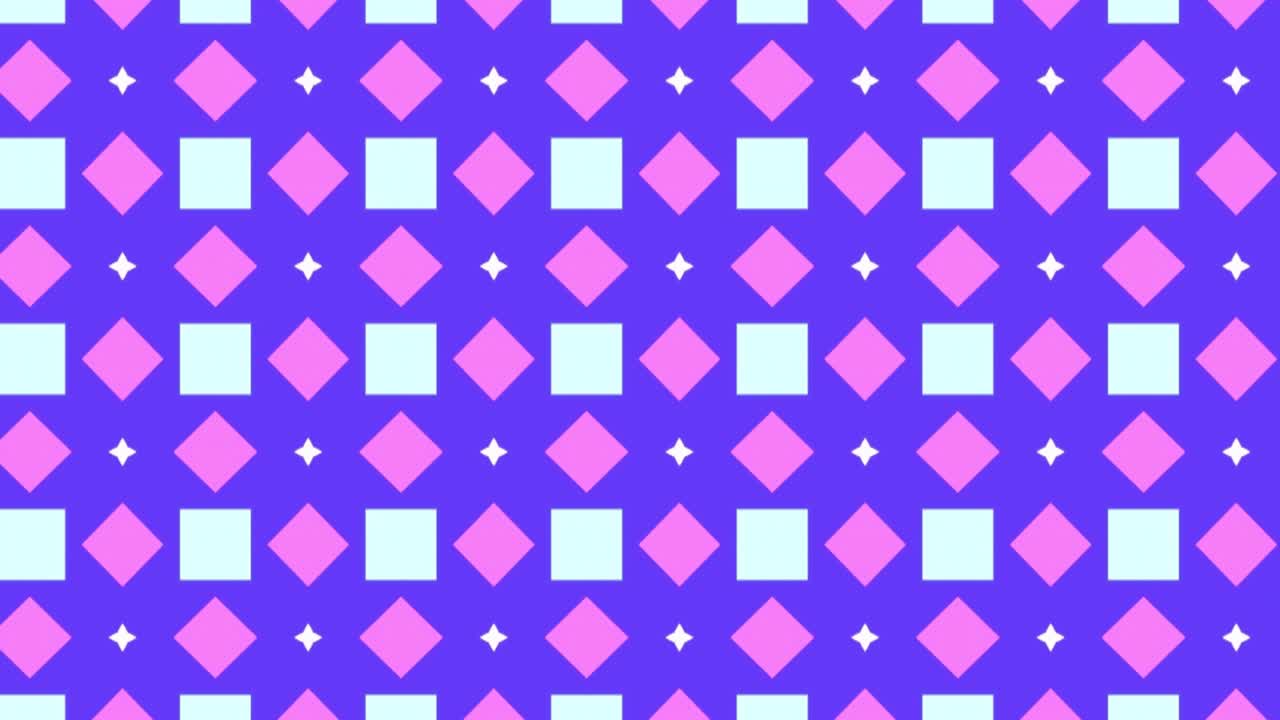 animación con rombos cuadrados en tonos de azul que se deslizan en el fondo