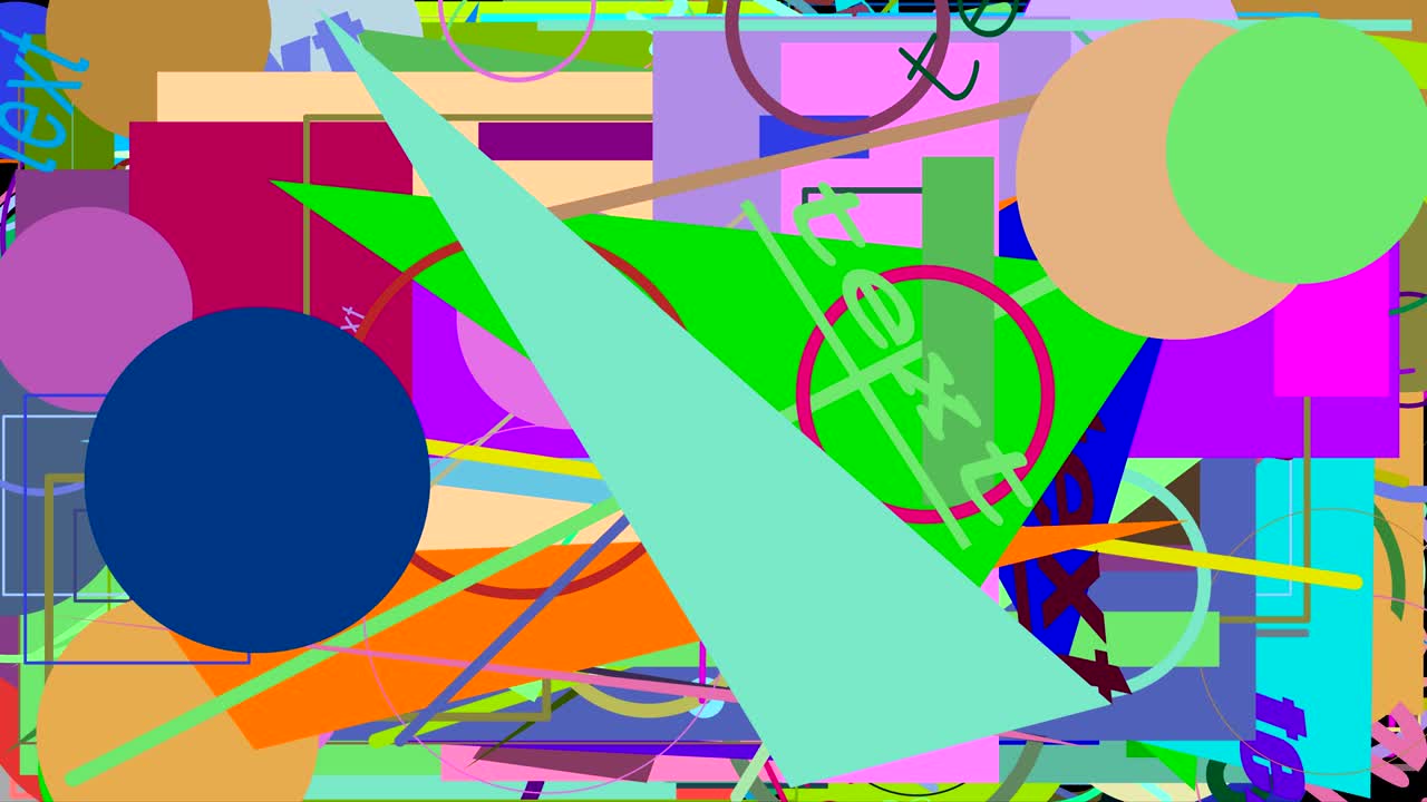 무작위 그래픽 모양 애니메이션