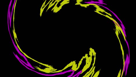 color animation on a black background, suitable for a splash at the beginning of a video
