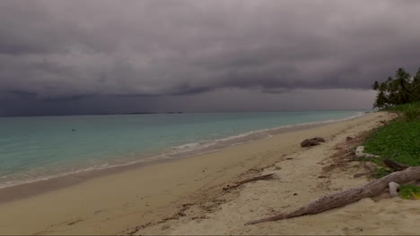 Stormy Day at a Tropical Beach