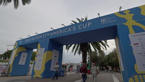 37th america´s cup. main entrance