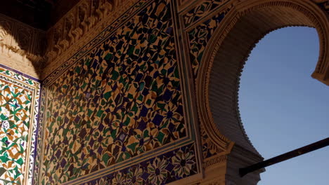 ornate tilework and arch detail