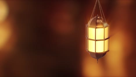 linterna colgante con fondo bokeh