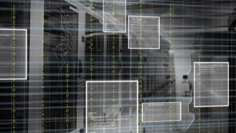 animation of data processing over computer servers