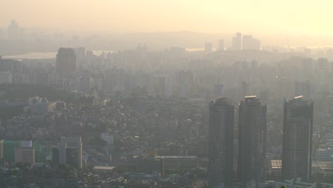 seoul skyline at sunset 07