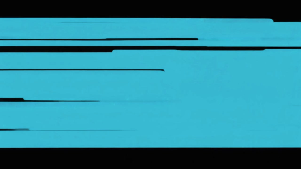 Grafik Gerak Abstrak dengan Garis Horizontal Biru yang Melebar
