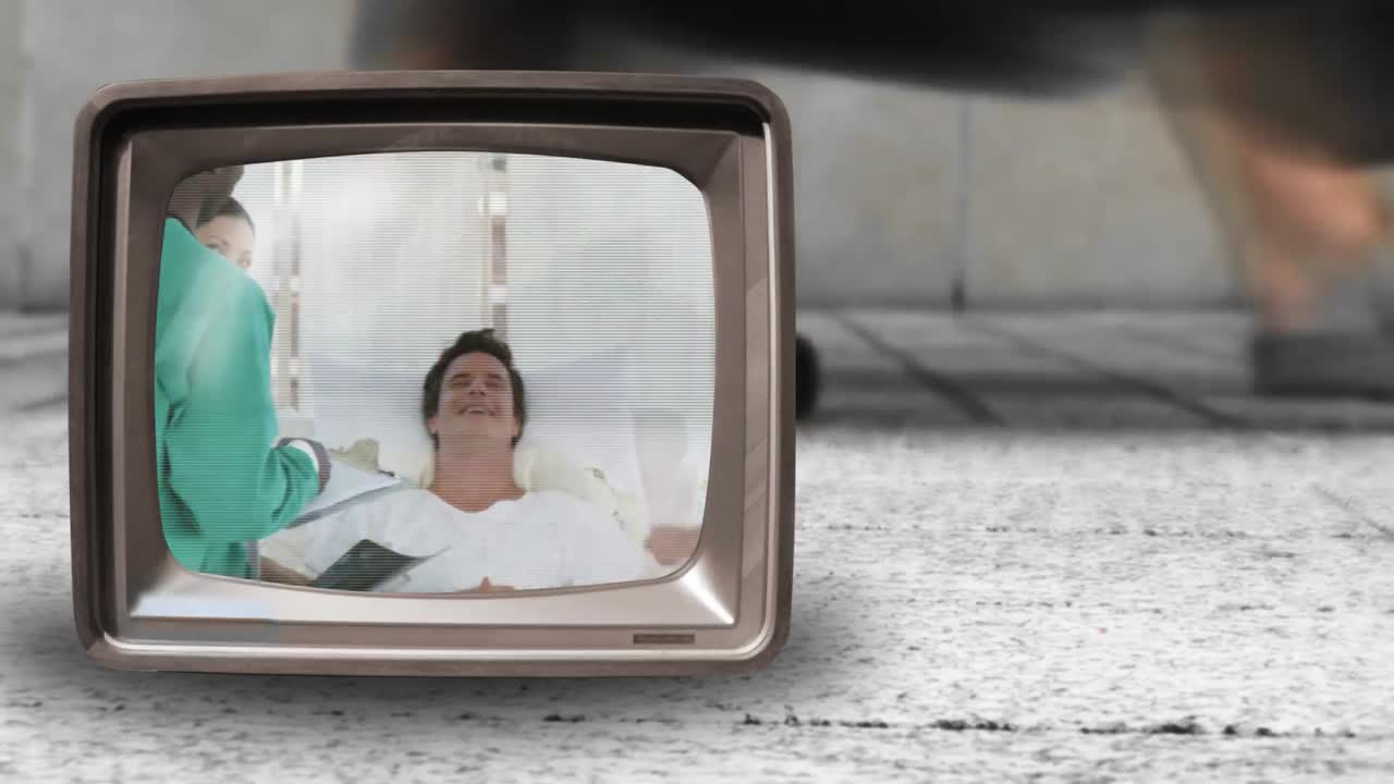 concepto médico abstracto en la televisión