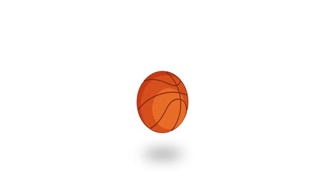 basketball bouncing on changing backgrounds