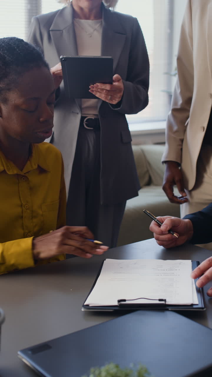 Business Meeting and Contract Signing