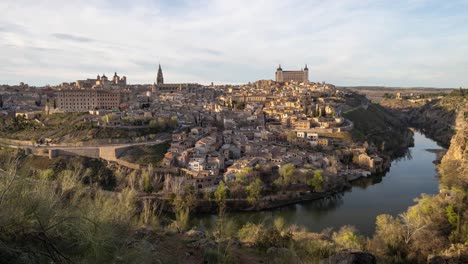 panoramic view of toledo, spain