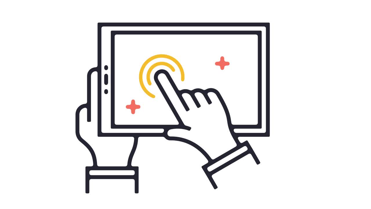 animación del icono de la aplicación móvil