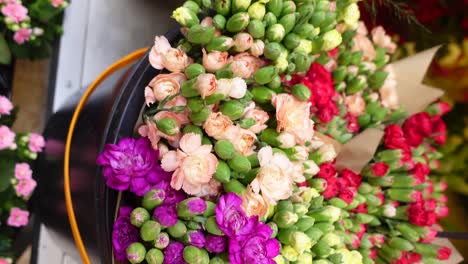colorful carnation bouquet