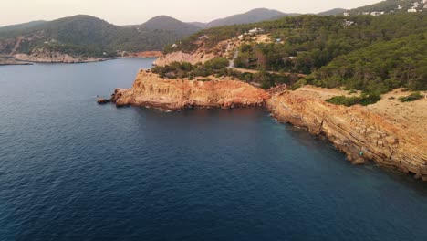 punta galera rocky coastline in ibiza