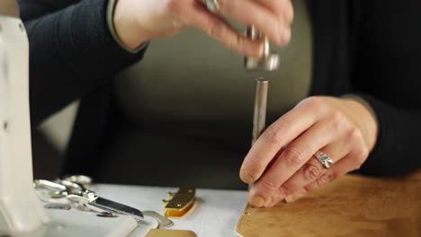 crafting leather goods
