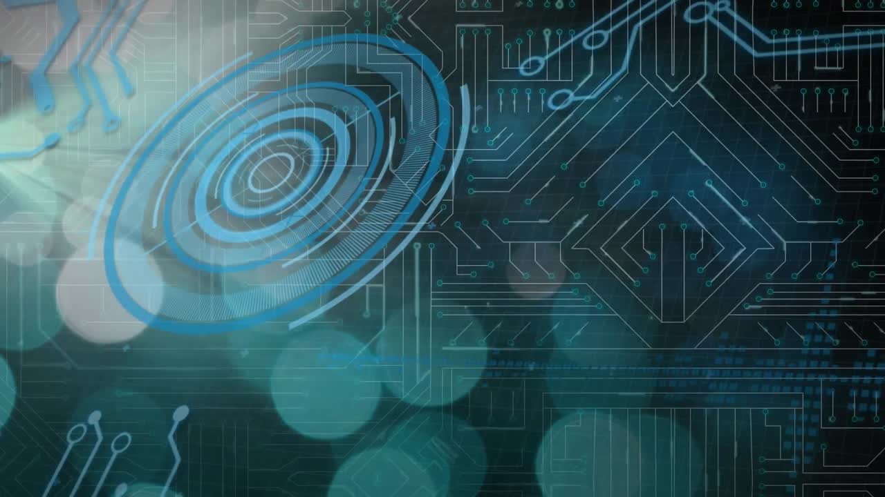 Animation of digital interface and data processing