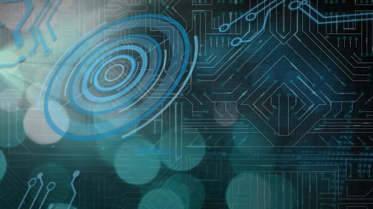 Animation of digital interface and data processing