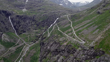 fotografía aérea del trollstigen en noruega
