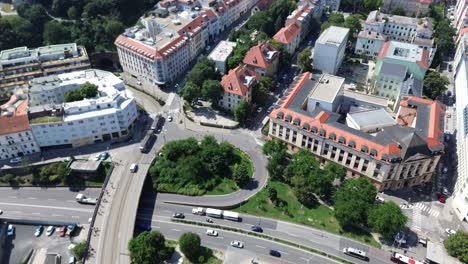 aerial view of bratislava castle and old town during the day, drone aerial view 4k establishing shot of the slovakian european capital city during the summer, stunning view of the landmark