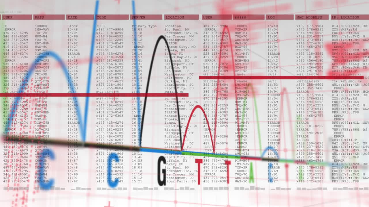 Digital animation of heart rate monitor against computer interface data processing