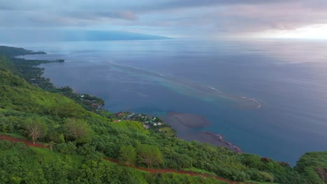 Stunning Aerial View of Tropical Island Coastline