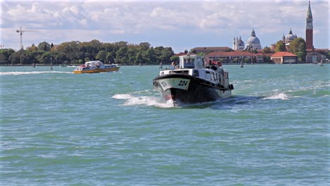 venetian ferry boat on the canal