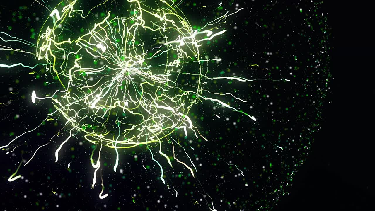 추상적인 불꽃놀이 폭발