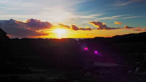 a coastal sunrise in subtropical island bermuda