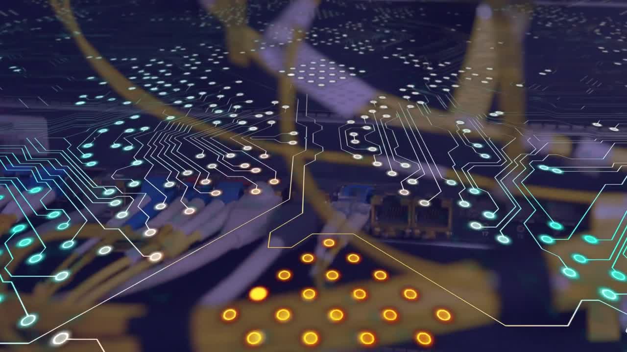 Animation of data processing over computer server