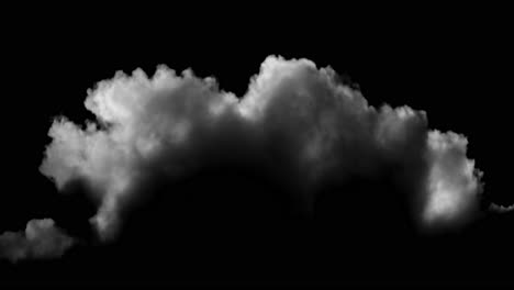 fondo de nube de humo blanco sobre negro - tiro de ángulo bajo