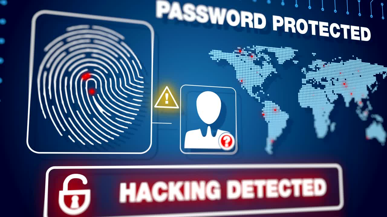 Fingerprint protection was hacked by virus, system scanning for user location