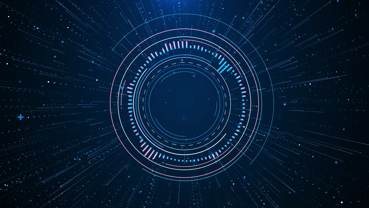 Futuristic hud video digital technology interface template technology scifi technology hologram vhs